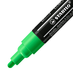 Acrylmarker - STABILO FREE Acrylic - T300 Rundspitze 2-3mm - Einzelstift - laubgrün