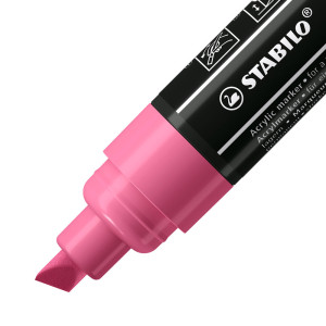 Acrylmarker - STABILO FREE Acrylic - T800C Keilspitze 4-10mm - Einzelstift - taffy pink
