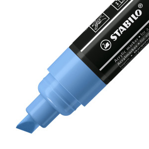 Acrylmarker - STABILO FREE Acrylic - T800C Keilspitze 4-10mm - Einzelstift - kobaltblau