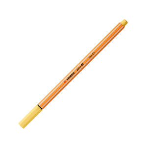 Fineliner - STABILO point 88 - Einzelstift - hellgelb