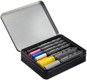 Acrylmarker - STABILO FREE Acrylic Starter Set - 11er Pack - 4x T100, 5x T300, 2x T800C - in 11 verschiedenen Farben