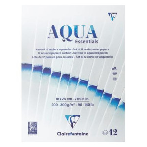 Clairfontaine Aqua Essentials Aquarellblock 18x24cm 200-300 g/m²