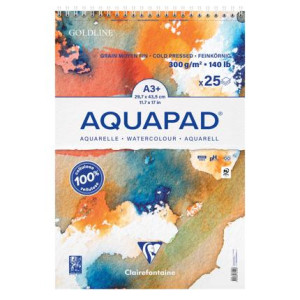 Aquapad 300g A3+ 25Bl Spiralbindung microperforiert