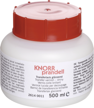 KNORR prandell 2126140012 Transferlack glänzend transparent, 500 ml