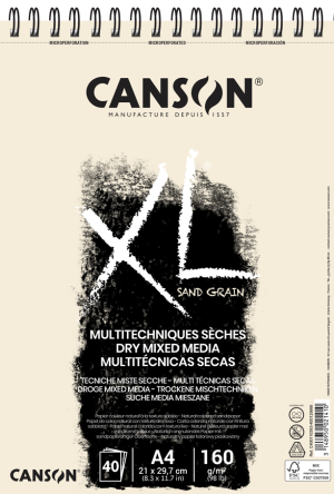 Canson® XL® Sand Grain, DIN A4, 160 g/qm natürlich