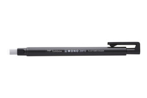Tombow MONO zero / schwarz - eckige Spitze  2,5mm x 5mm