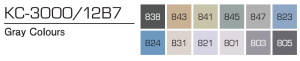 Kurecolor Twin S- Gray Colours 12er Set