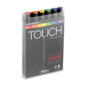Touch Twin Marker  6er Set main colors