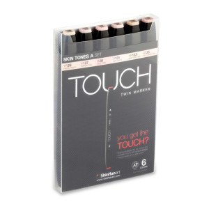 Touch Twin Marker   6er Set A skin colors