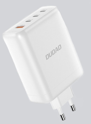 Dudao Snabbladdande strömadapter GaN med USB-C PD 140W 3x USB-C och 1x USB-A