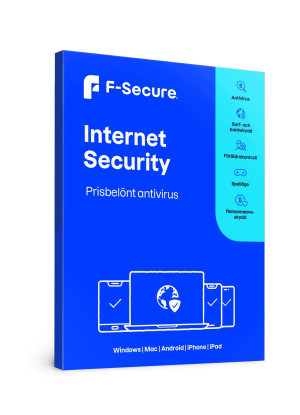 F-Secure Internet Security 5-licens för Windows, Mac, iPhone, Android, iPad
