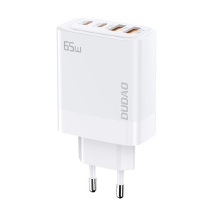 Dudao Snabbladdande strömadapter GaN med USB-C PD 65W 2x USB-C och 2x USB-A