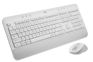 Logitech MK650 trådlöst tangentbord och mus med Logi Bolt och Bluetooth PC/MAC vit