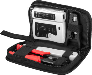 Goobay set för installation och test av nätverkskablar (RJ11, RJ12 och RJ45)