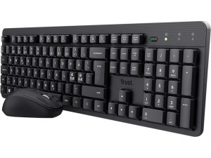 Trust TKM-360 slimmat tyst trådlöst tangentbord och mus