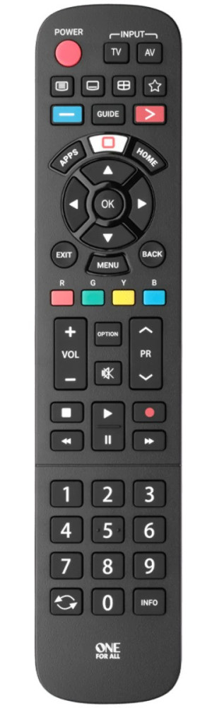 One For All fjärrkontroll som passar till alla Panasonic TV