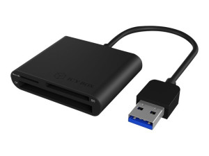 Icy Box minneskortläsare USB 3.0 med stöd för SD, microSD och CompactFlash
