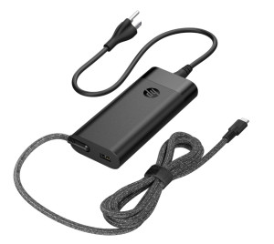 HP 100W USB-C datorladdare med 10W USB-port, AC-adapter med strömkabel