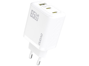 Dudao 65 Watt AC-adapter väggladdare med 2x USB-C och 1x USB