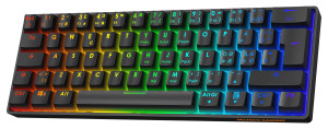 Deltaco superkompakt 60% mekaniskt gamingtangentbord med RGB-belysning
