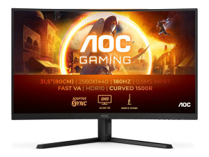 AOC CQ32G4VE 32" 2560 x 1440 välvd gamingskärm med 180 Hz och VA-panel