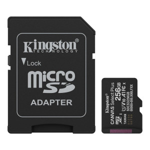 Kingston Canvas Select Plus 256GB microSDXC UHS-I (Class 10) 100MB/s inkl. adapter