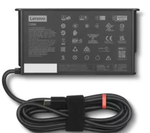 Lenovo Original 135W USB-C datorladdare (AC-adapter) med strömkabel