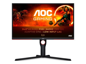 AOC Gaming 25G3ZM/BK 25" Full HD 240 Hz ergonomisk gamingskärm med VA-panel