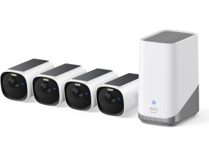 EufyCam 4 stycken E40 säkerhetskameror samt HomeBase S380