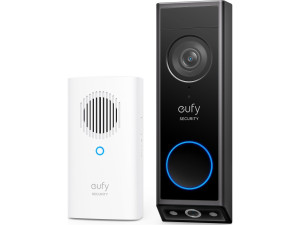 Eufy E340 videodörrklocka med dubbla kameror och HomeBase Mini