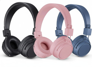Andersson over-ear Bluetooth-hörlurar med mikrofon (finns i flera färger) (Blå)