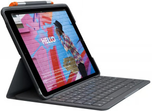 Logitech Slim Folio fodral med tangentbord för iPad 10.2 7th/8th/9th Gen (2019/2020/2021)