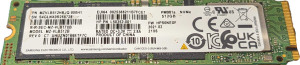 Samsung PM981a 512 GB PCIe Gen 3 x4 M.2 2280 NVMe SSD-hårddisk