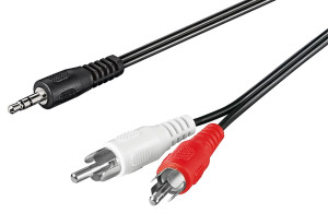 Goobay ljudkabel 3,5 mm till 2x RCA (20 meter)