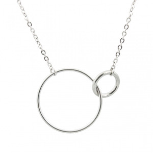 łańcuszek damski celebrytka z wisiorkiem koła