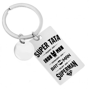Brelok do kluczy zawieszka z grawerem dla taty