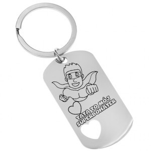 Brelok do kluczy z grawerem dla taty prezent