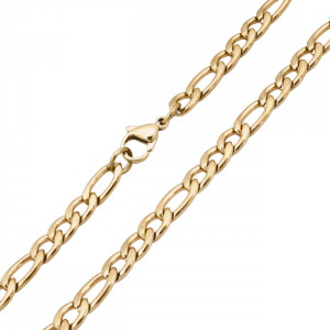 łańcuszek męski pozłacany splot figaro  5,5 mm