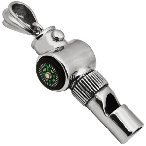 Zawieszka gwizdek z kompasem dla harcerza