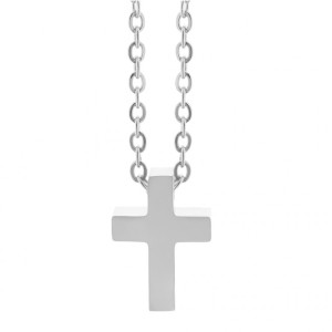 Naszyjnik damski krzyżyk łańcuszek ankier