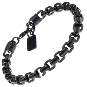 Bransoletka męska / damska stalowa anodowana grawer