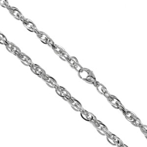 łańcuszek męski stalowy splot cord 55 cm