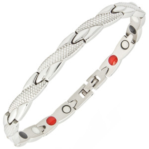 Bransoletka magnetyczna damska stal chirurgiczna