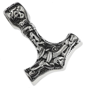 Zawieszka stalowa wikingów topór młot thora