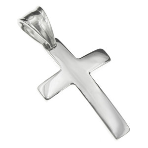 Zawieszka wisiorek klasyczny krzyżyk stal