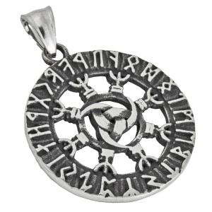 Zawieszka skandynawska runy wikingów amulet