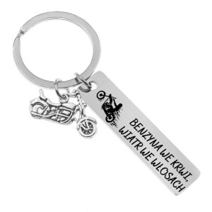 Brelok do kluczy z grawerem dla kierowcy motocykl