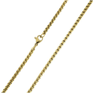 łańcuszek męski pozłacany oczkowy splot ankier 16g