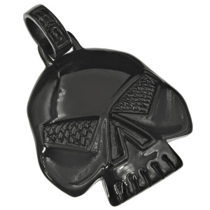 Zawieszka męska czarna czaszka punisher