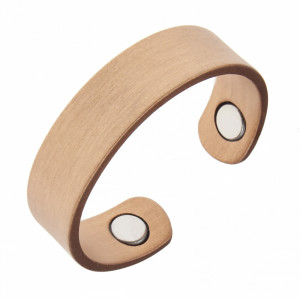 Obrączka medziana -  gładka, szczotkowana